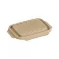Couvercle bagasse marron 16.5x23cm (46130)